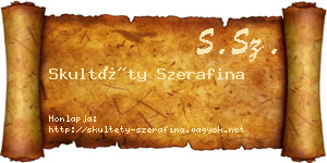Skultéty Szerafina névjegykártya